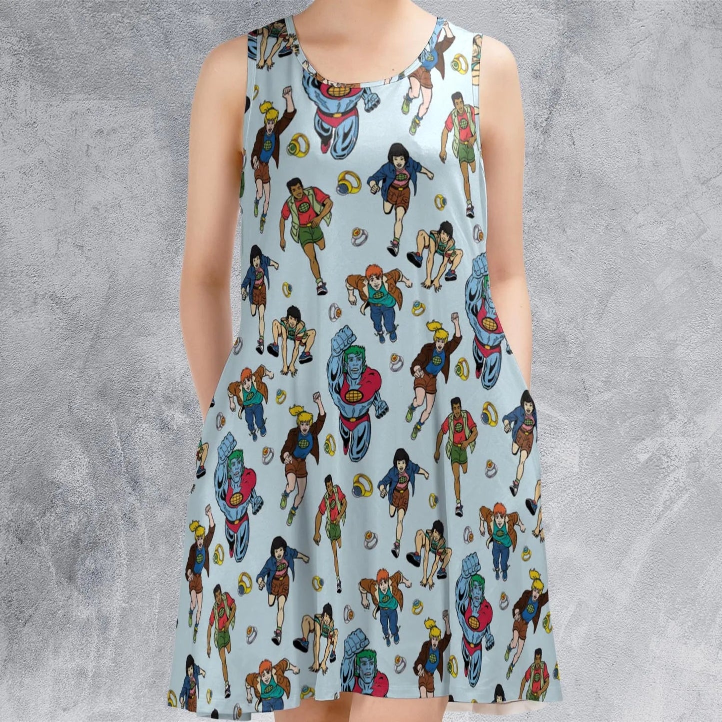 Casual Sleeveless Dress - RCNE2QE5