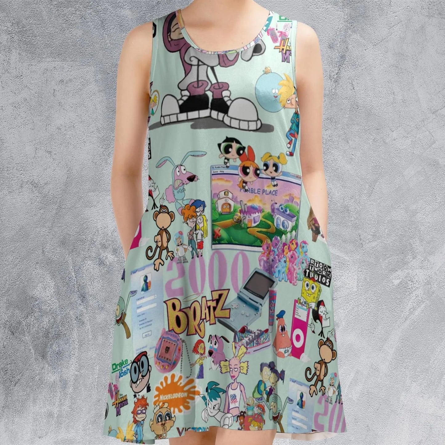 Casual Sleeveless Dress - 4DJPBYLM