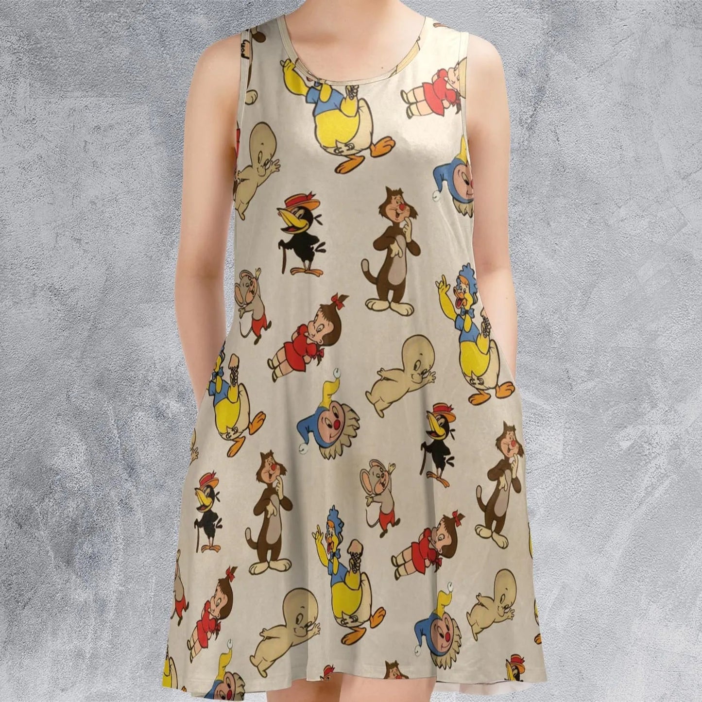 Casual Sleeveless Dress - 82W9PDNQ