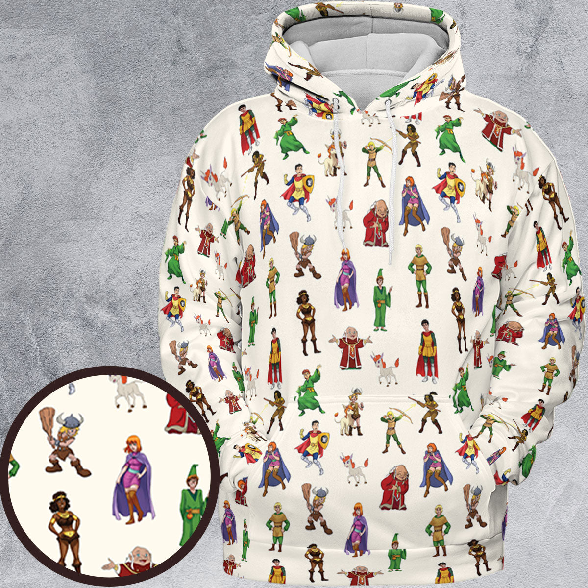 Full Print Hoodie - HJV9KCZ7