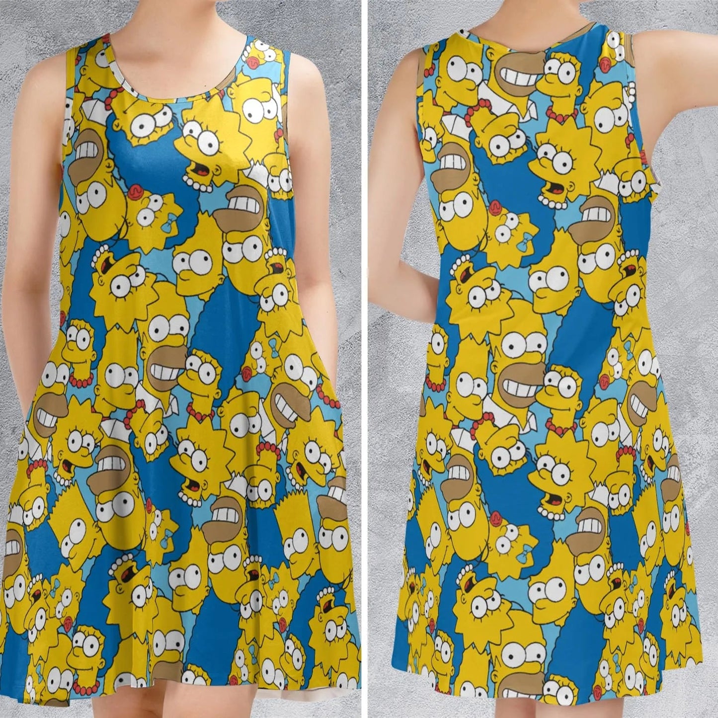 Casual Sleeveless Dress - UCT9JDNS