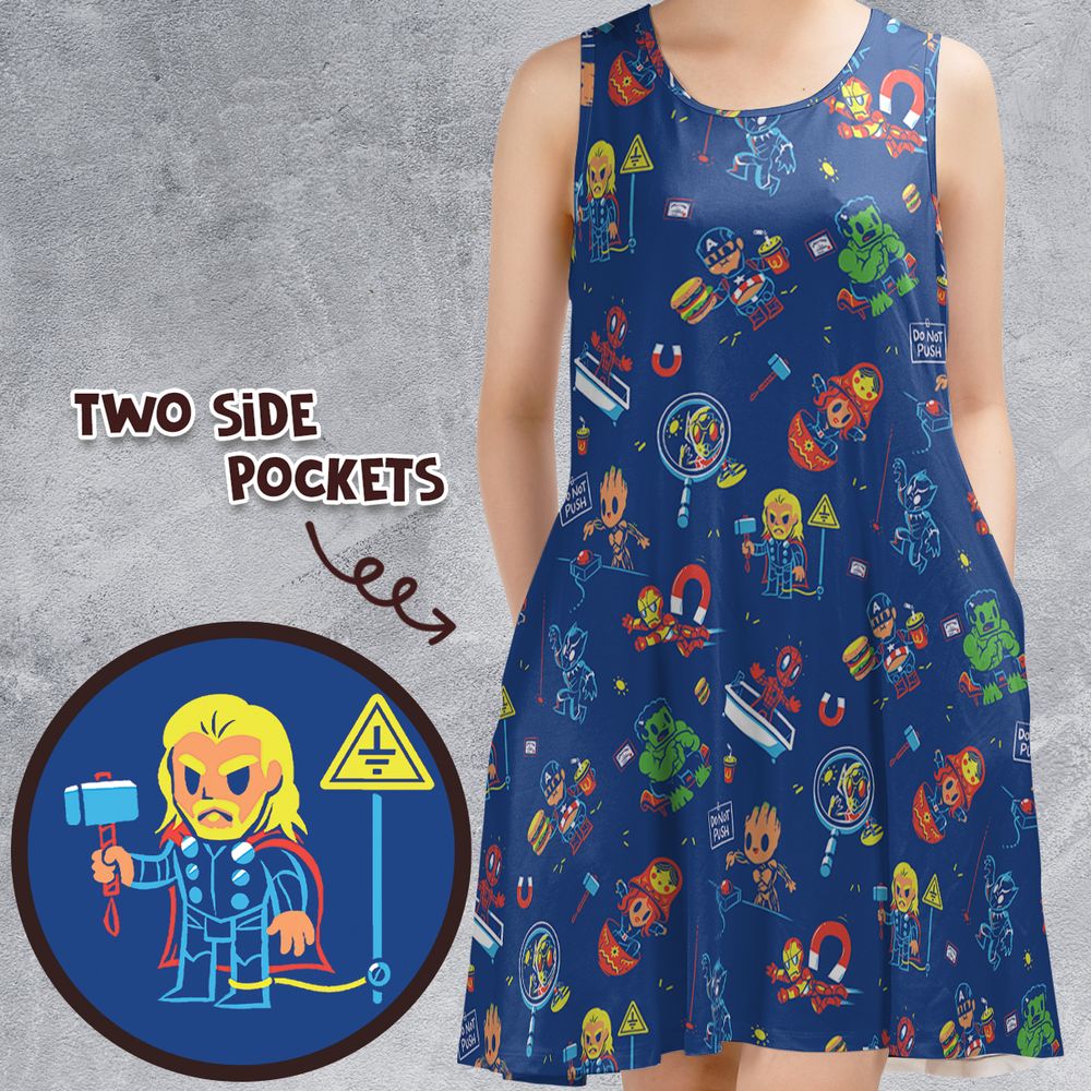 Sleeveless Dress - DR1J49GW -  - 1