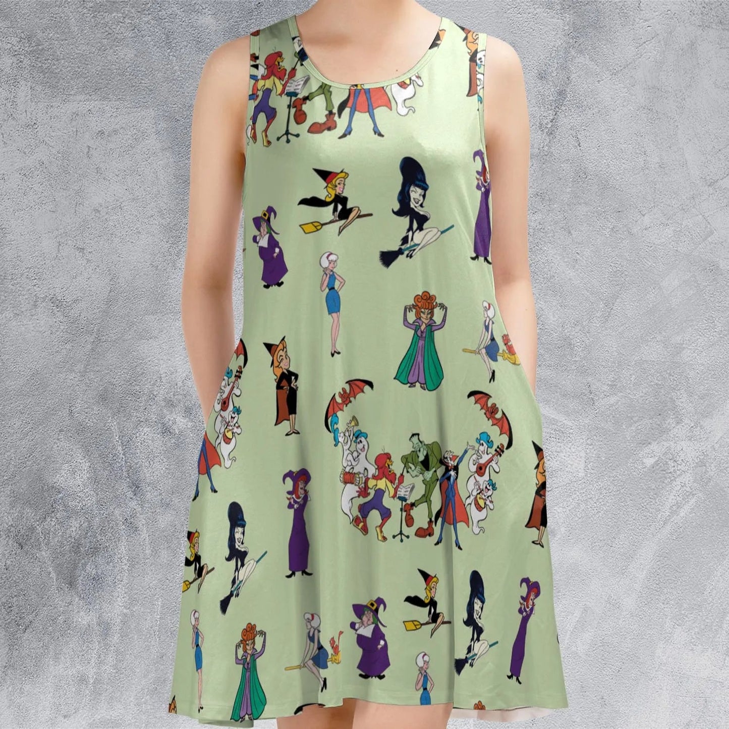 Casual Sleeveless Dress - VKGS9JX3