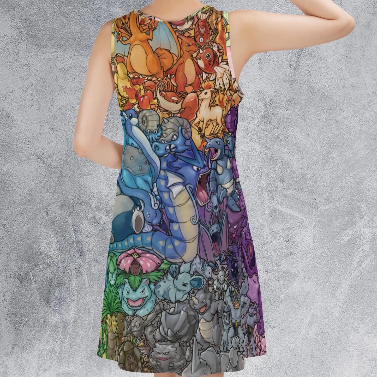 Casual Sleeveless Dress - W1C7CDE7