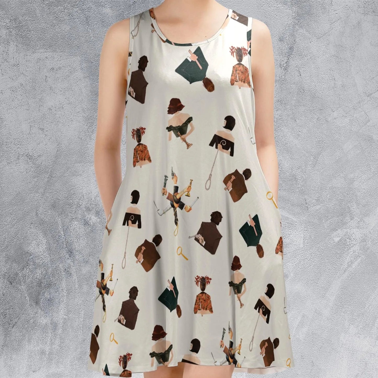 Casual Sleeveless Dress - LM6J7WZM