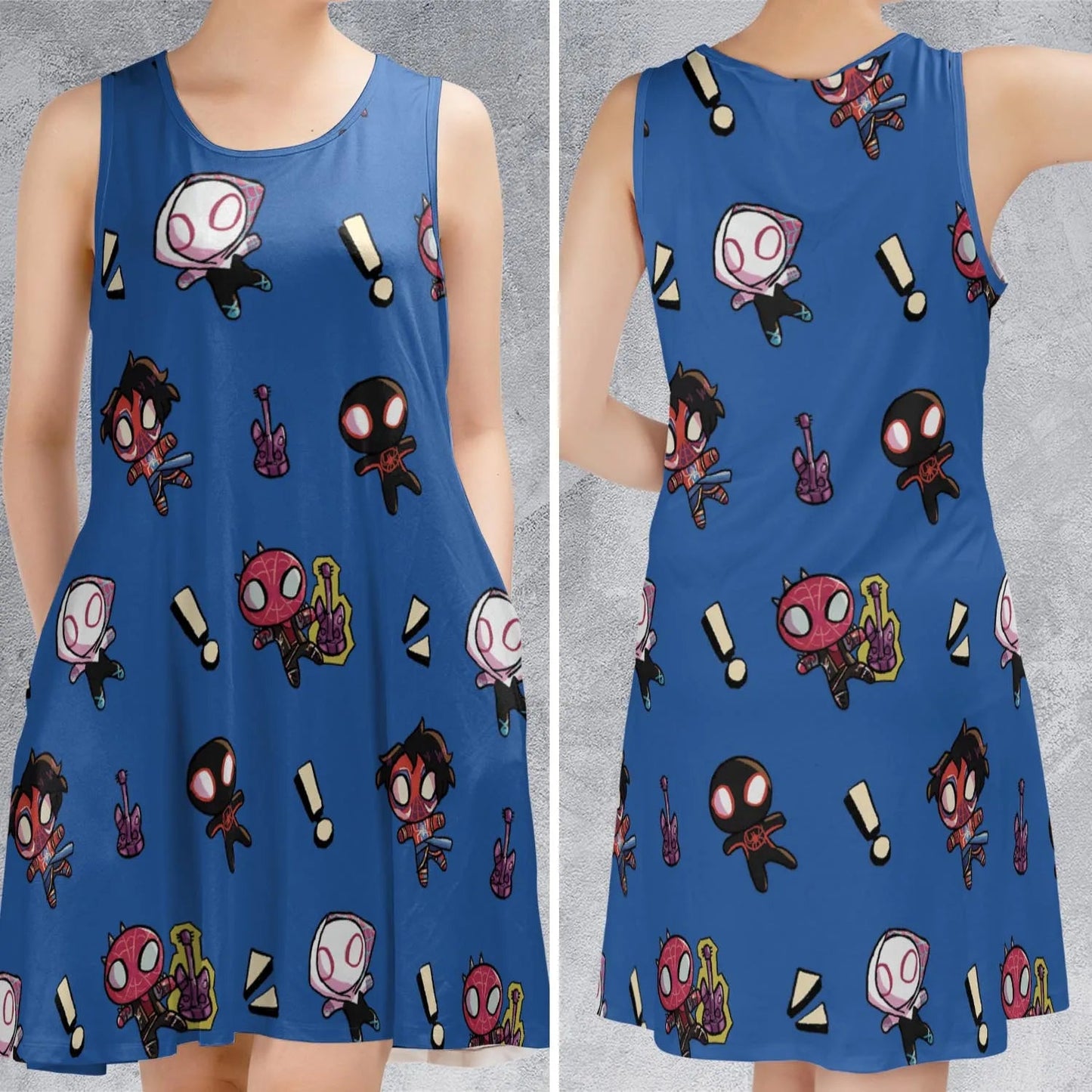 Casual Sleeveless Dress - ERSD3SSU