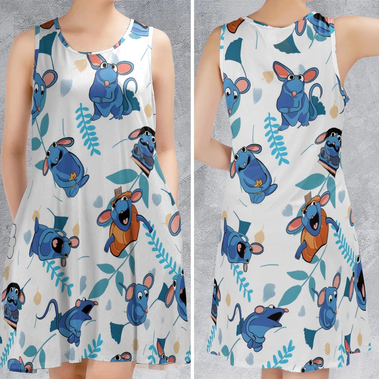 Casual Sleeveless Dress - 477V6NUM