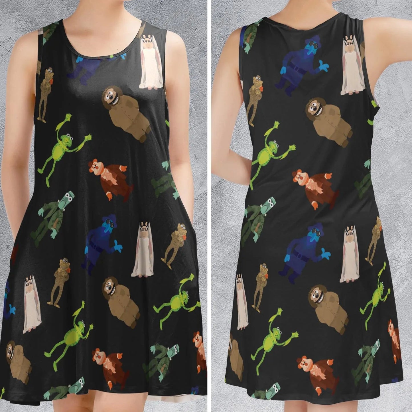 Casual Sleeveless Dress - 4MEDYZFN
