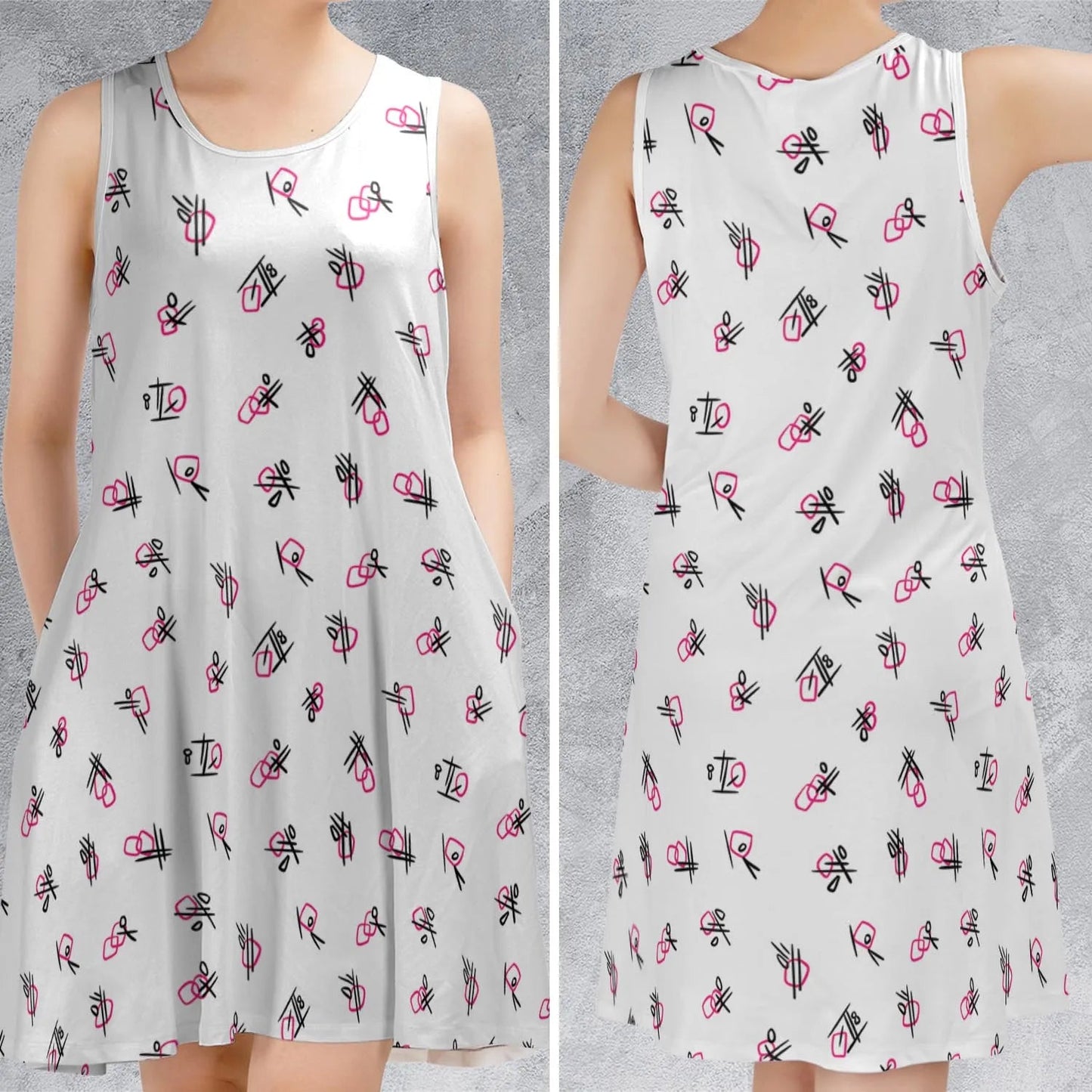 Casual Sleeveless Dress - 3U1FTHRK