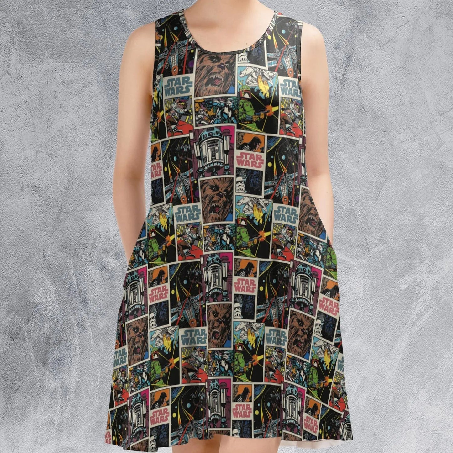 Casual Sleeveless Dress - UFXPBHQ9
