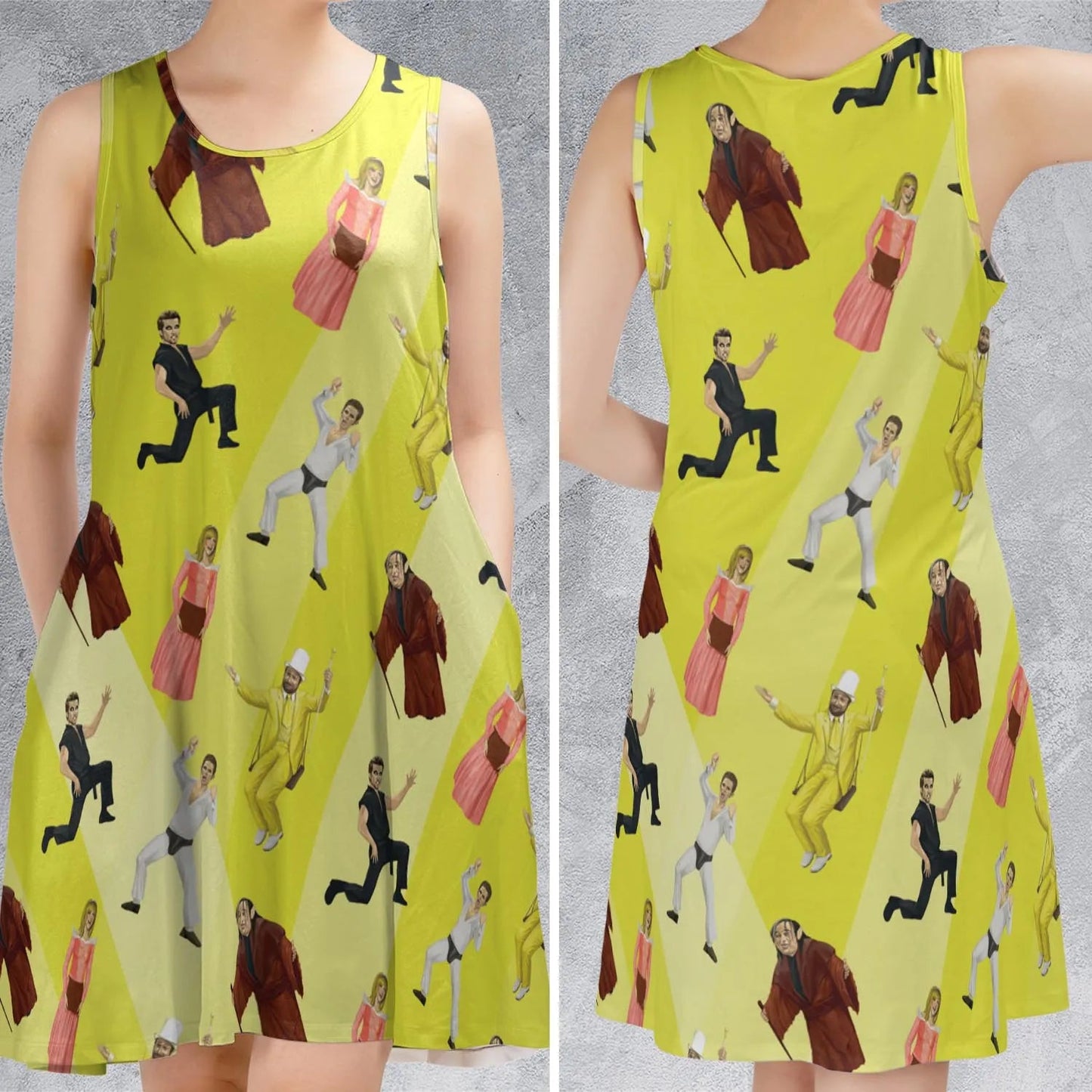 Casual Sleeveless Dress - NRQ8MQZU