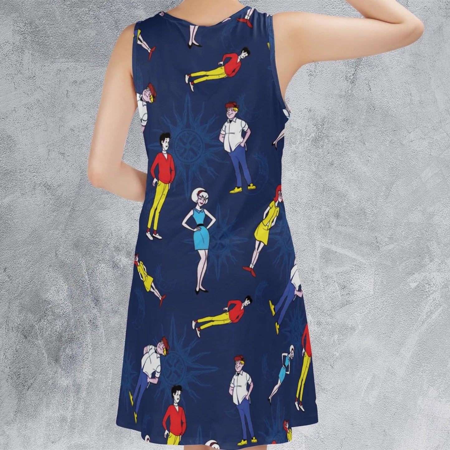 Casual Sleeveless Dress - S14WKFV4