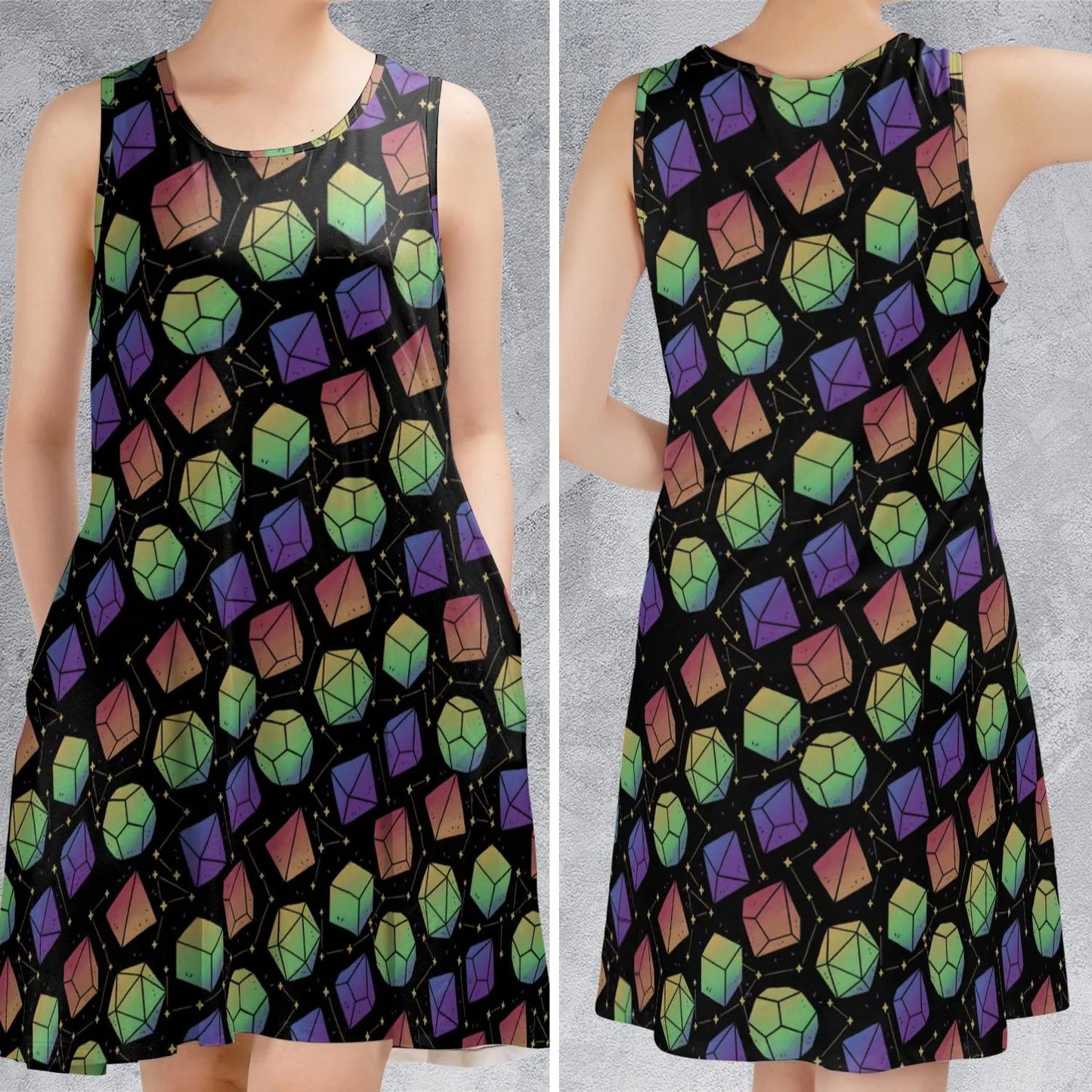 Casual Sleeveless Dress - 6B88CUNM