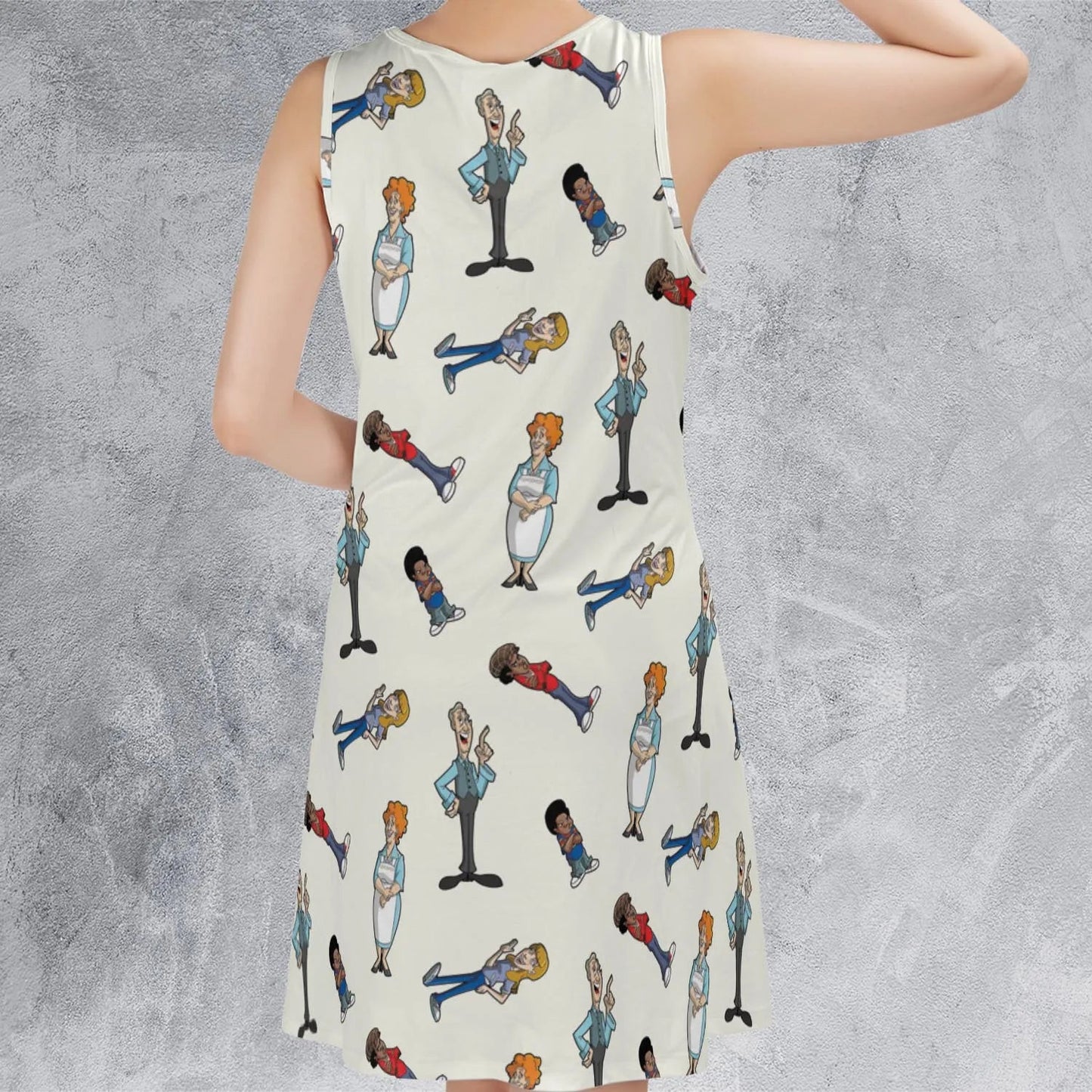 Casual Sleeveless Dress - SXEQWBSG