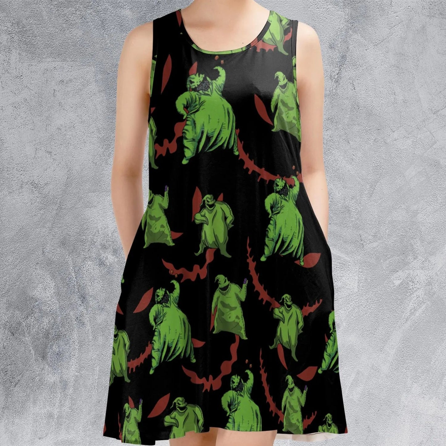Casual Sleeveless Dress - 461C3USN