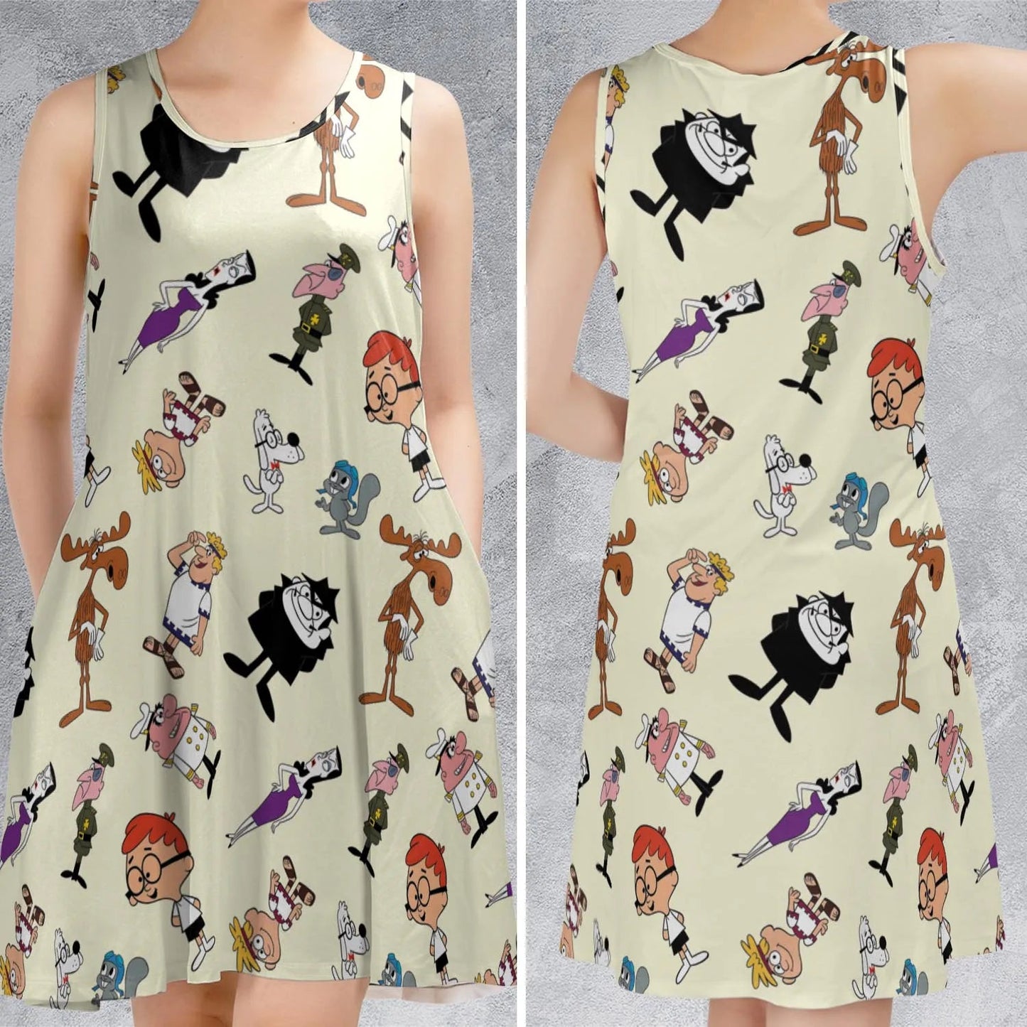 Casual Sleeveless Dress - GBN59WQU