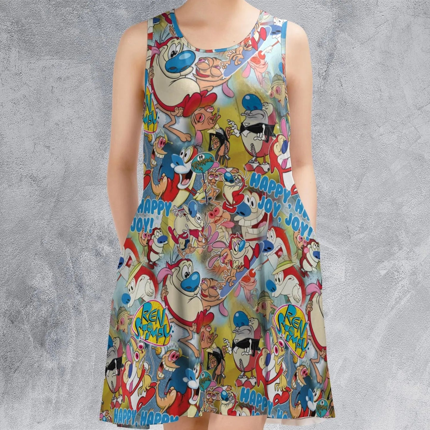 Casual Sleeveless Dress - 1UNAXQWQ