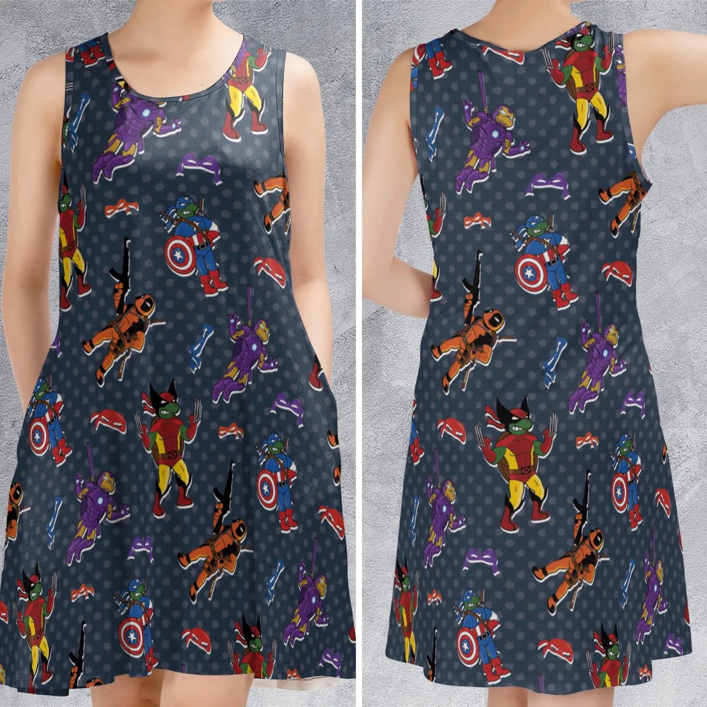 Casual Sleeveless Dress - A7APL4RQ
