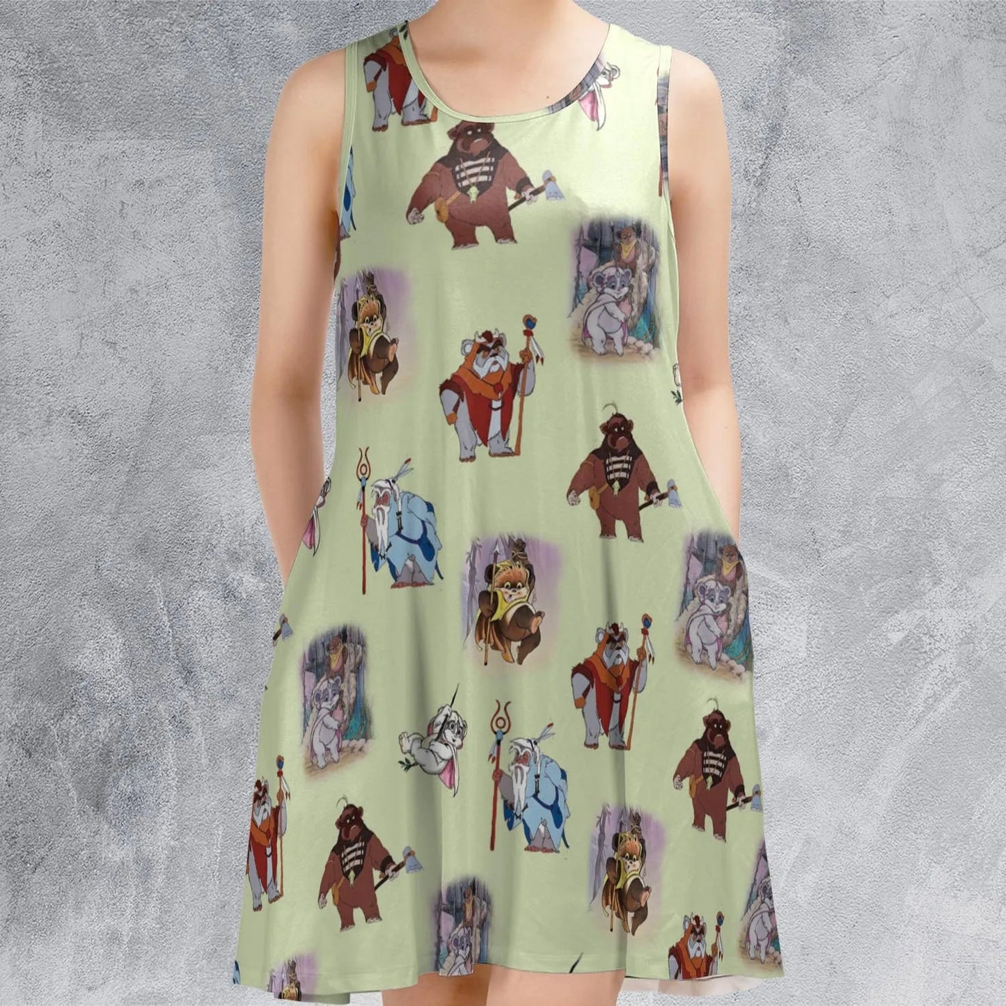 Casual Sleeveless Dress - MKHGE8CG