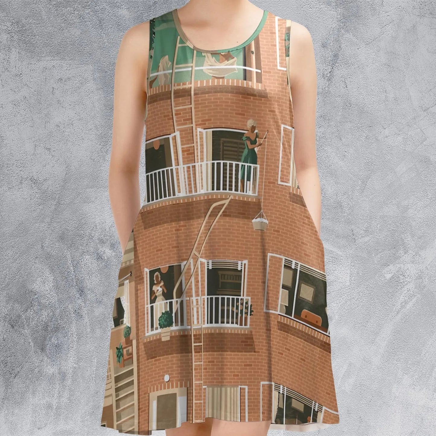 Casual Sleeveless Dress - ZKWZGXFT