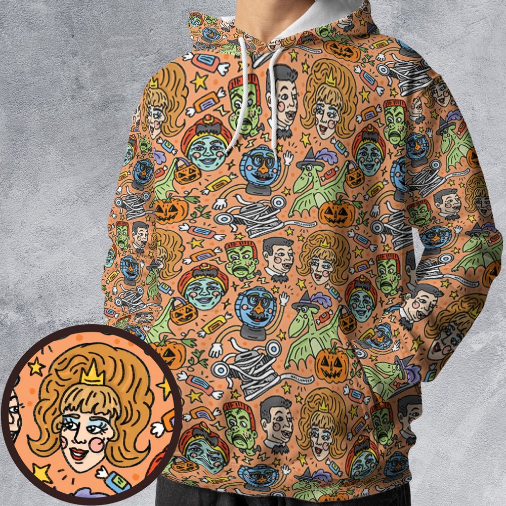 All-over Print Hoodie - EKM85NQ7 -  - 1