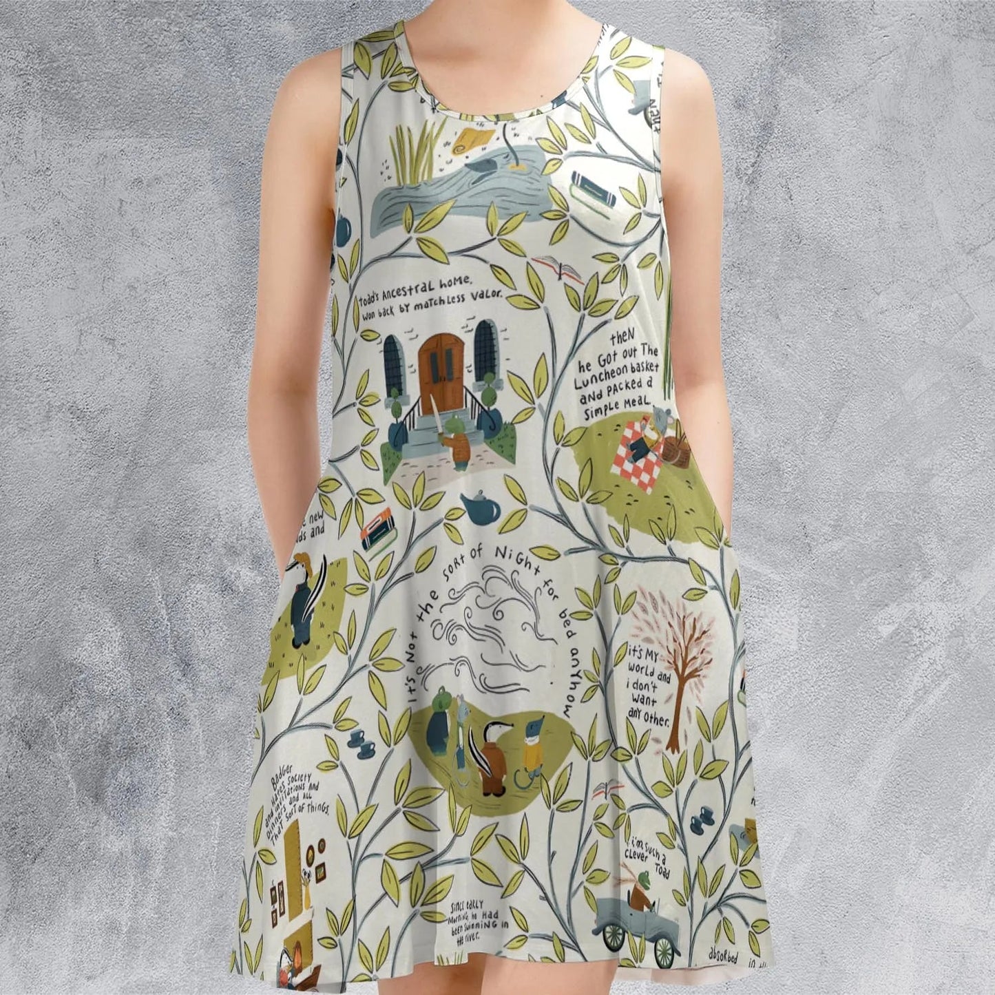 Casual Sleeveless Dress - VNAZ1YEQ