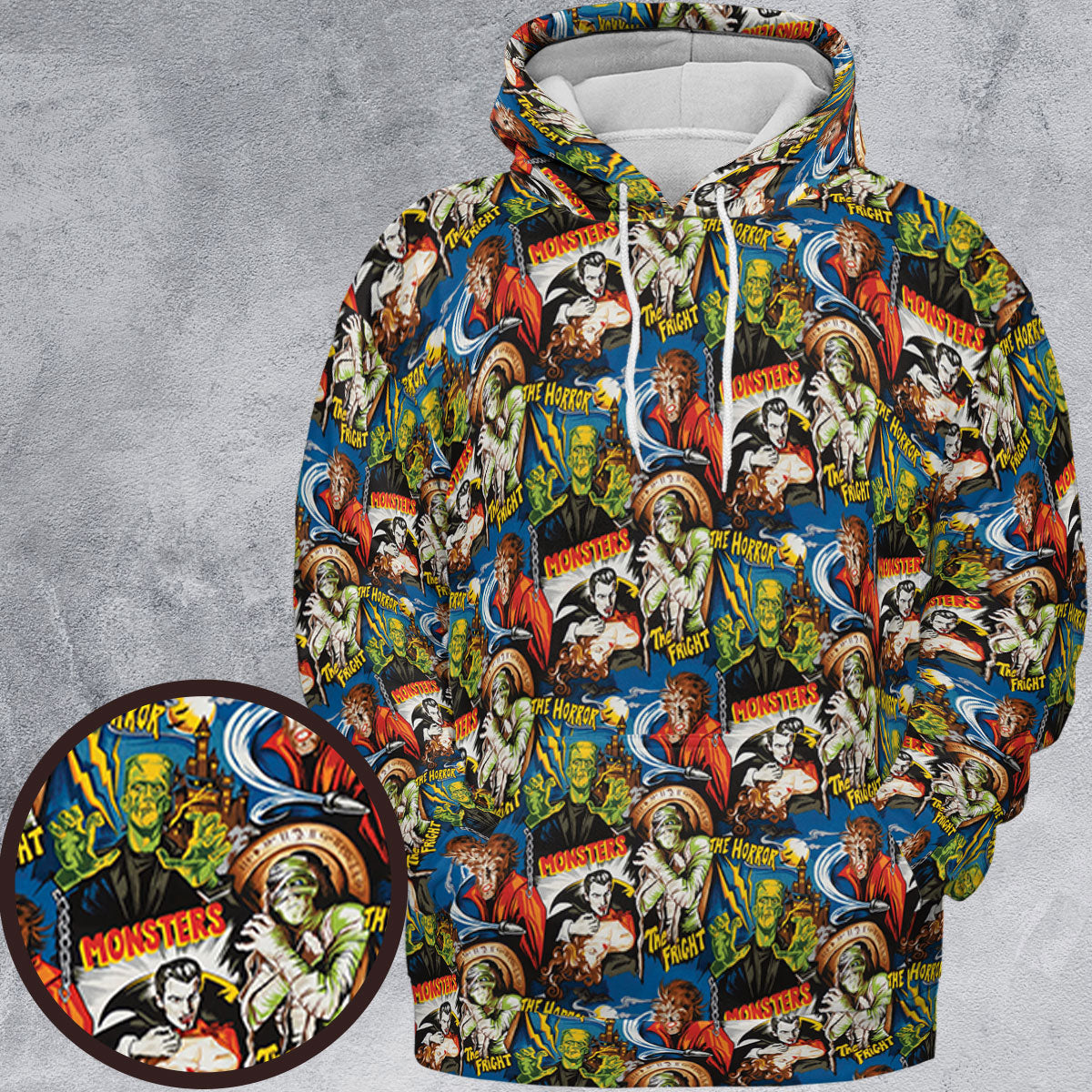 Full Print Hoodie - 1C76W3DC