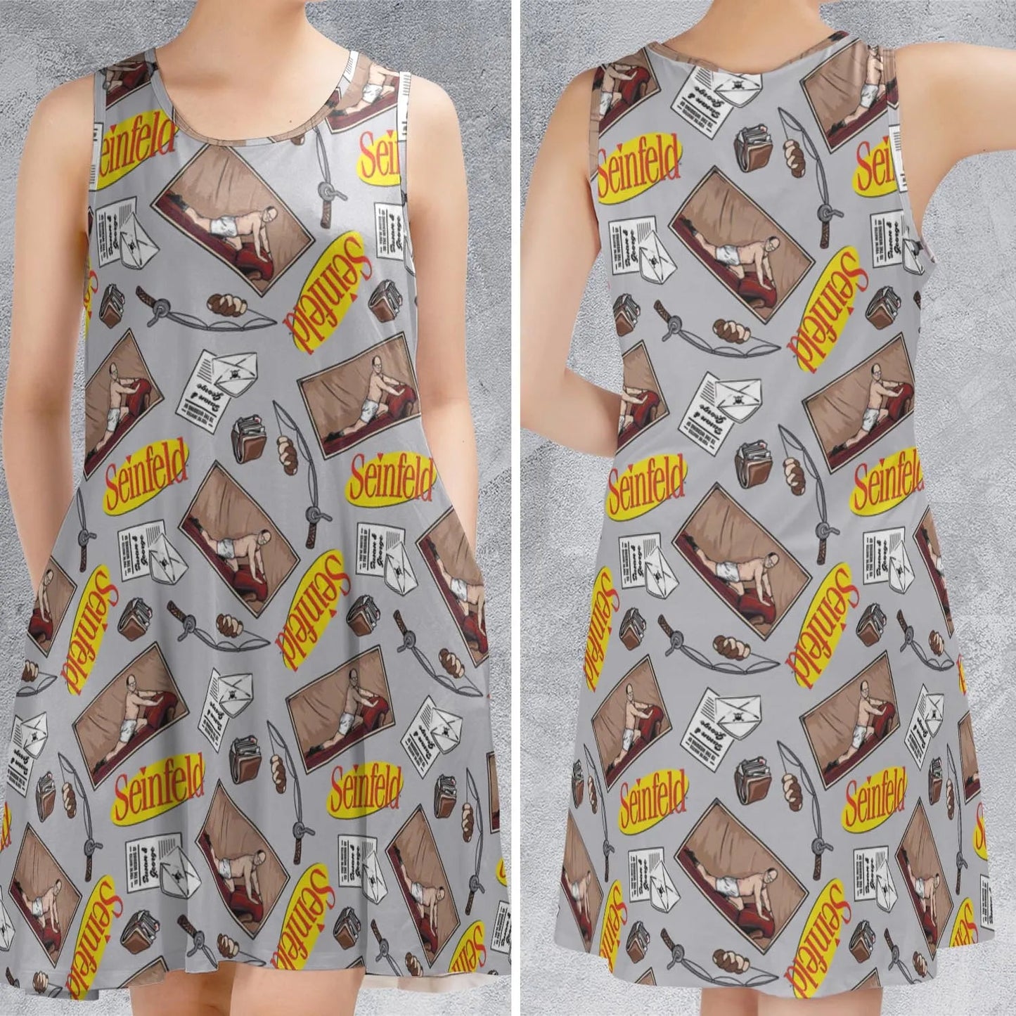 Casual Sleeveless Dress - 8YAY7FM8