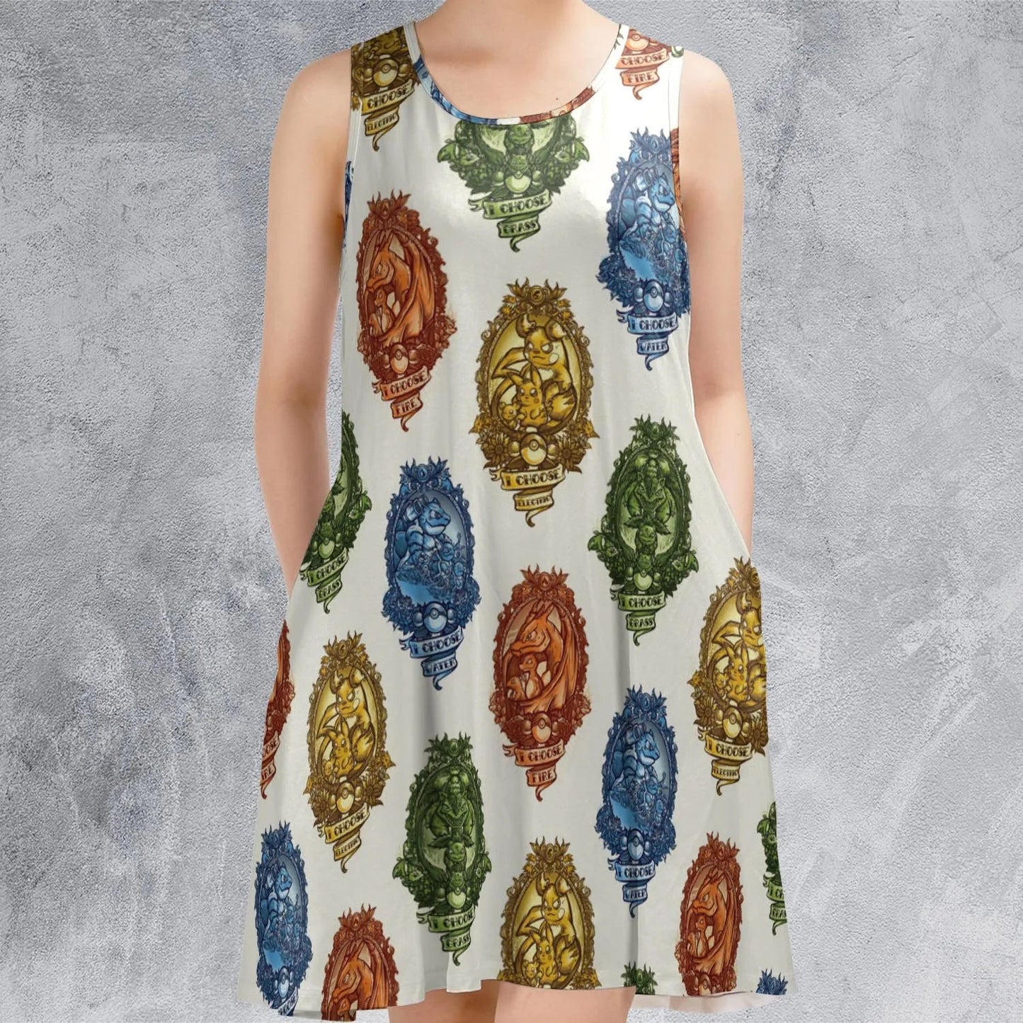 Casual Sleeveless Dress - WP4AFPDP