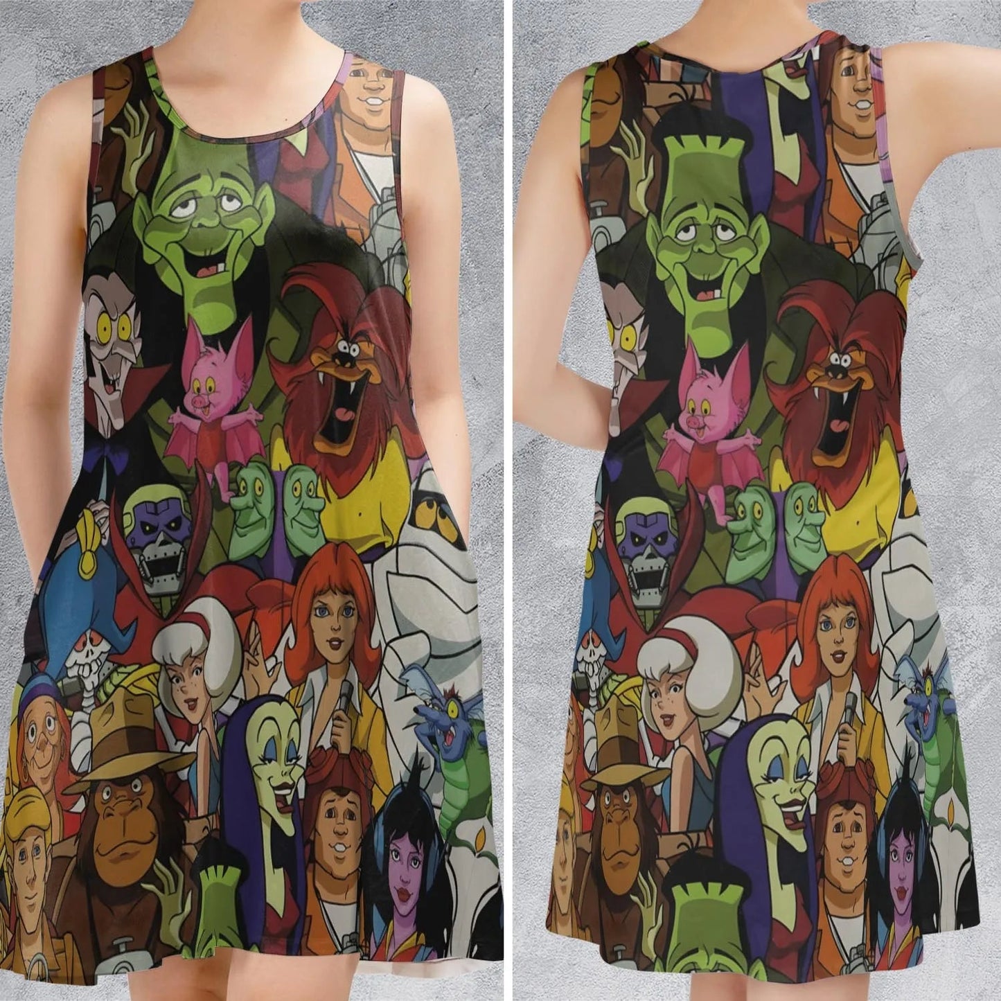 Casual Sleeveless Dress - Q7HT5GHM