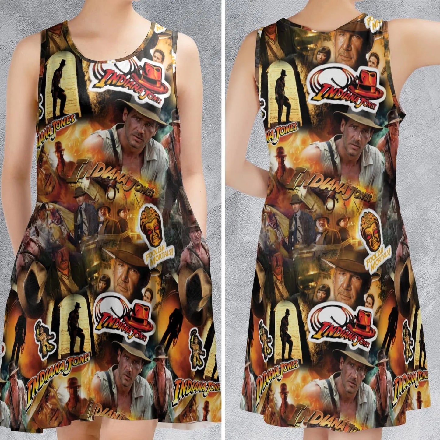 Casual Sleeveless Dress - QHZH1YSF