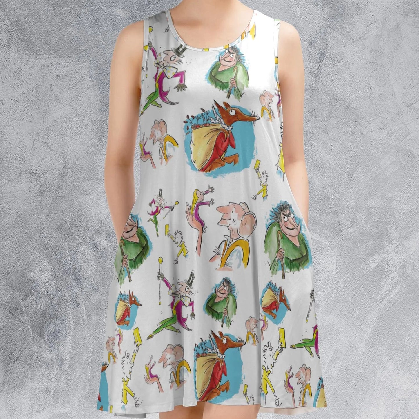 Casual Sleeveless Dress - JUFT2ZKW