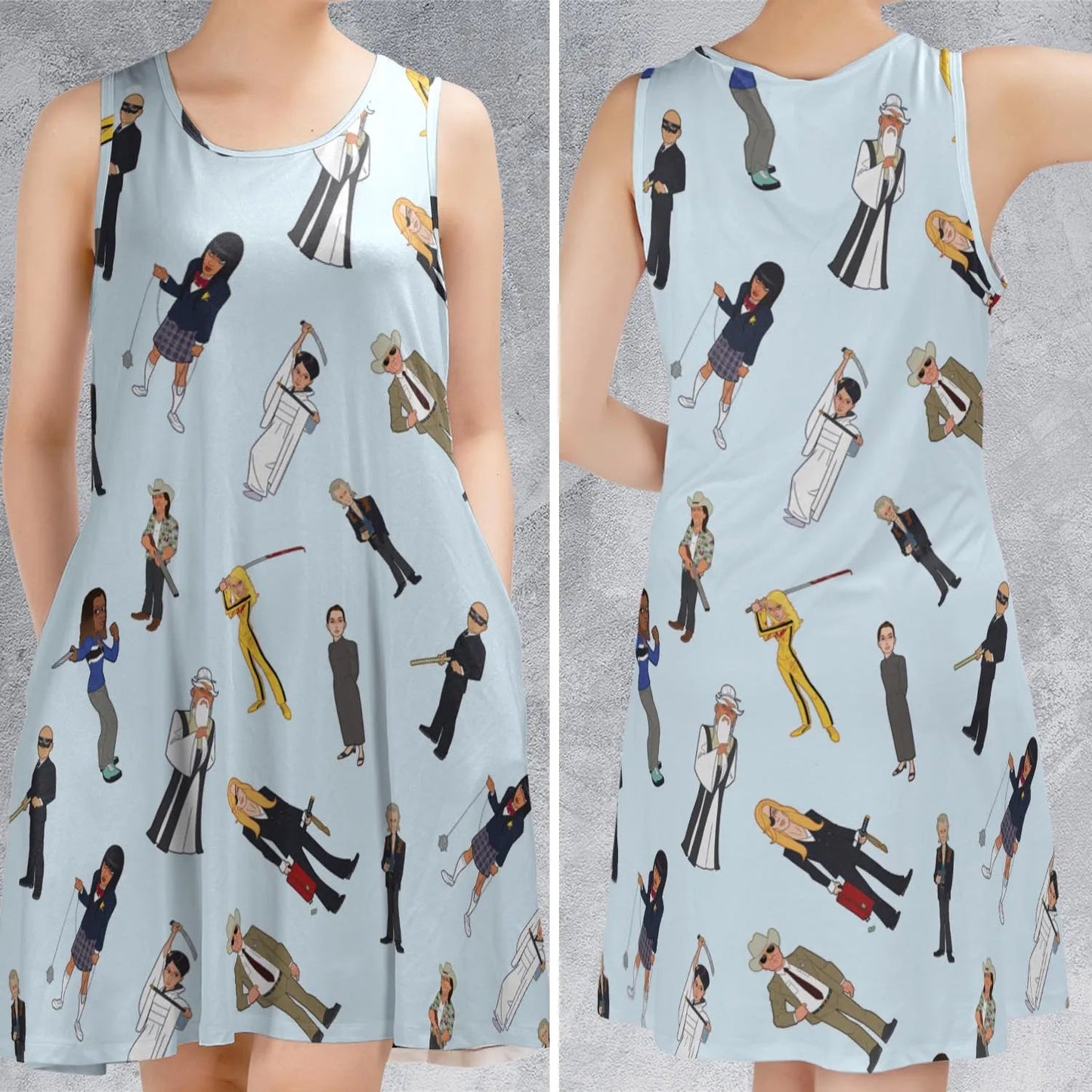 Casual Sleeveless Dress - VYERDA1Q
