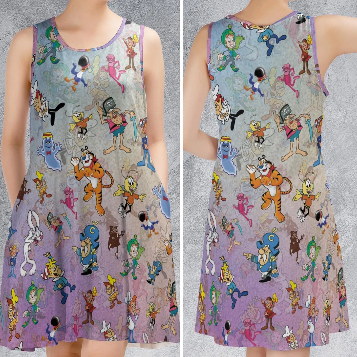 Casual Sleeveless Dress - ZV27UY98
