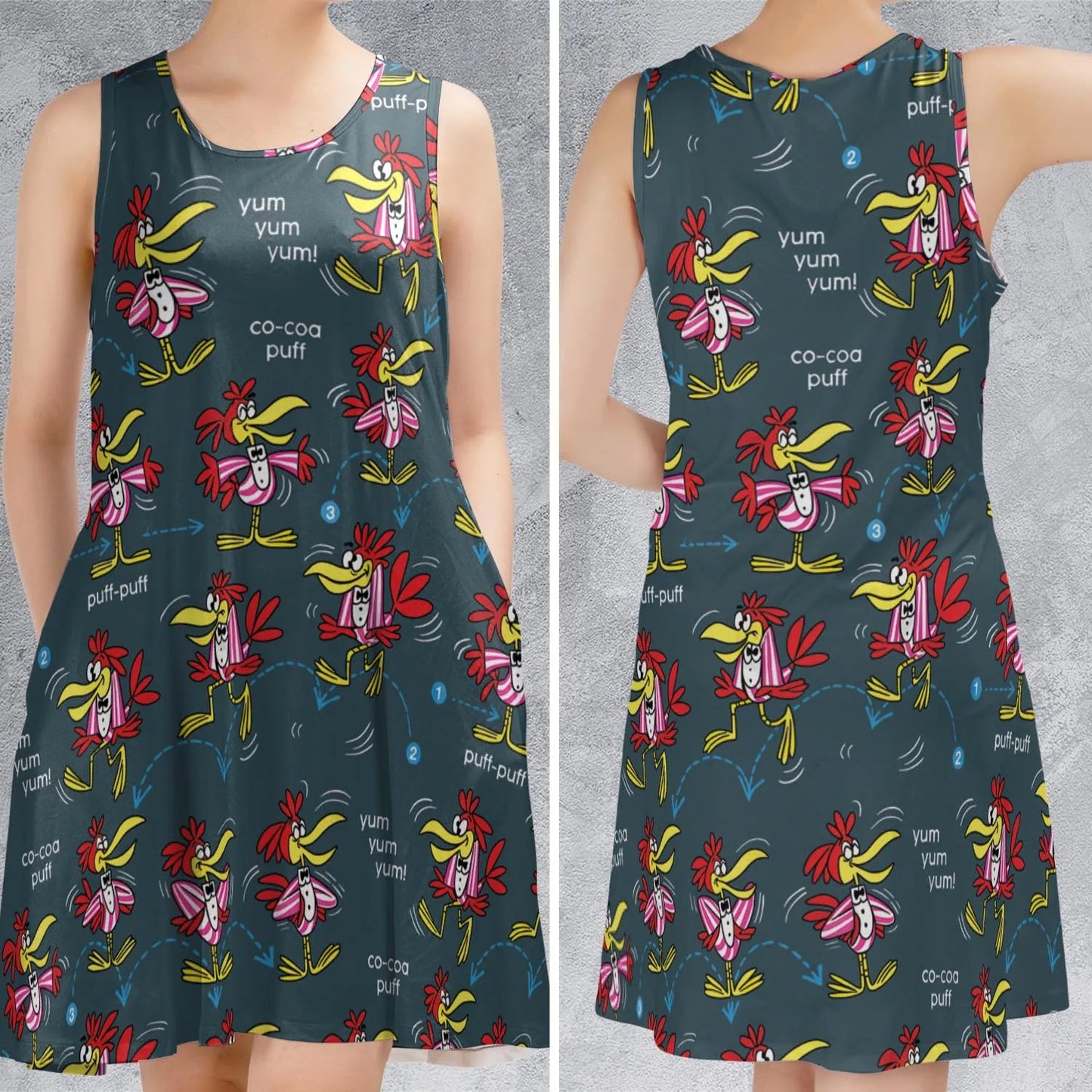 Casual Sleeveless Dress - MFD1H15J