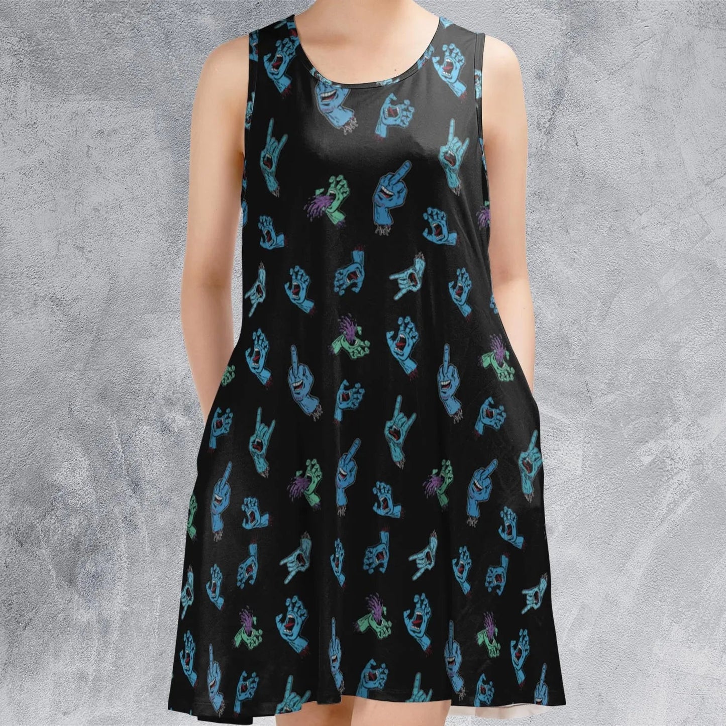 Casual Sleeveless Dress - 77VM7F5V
