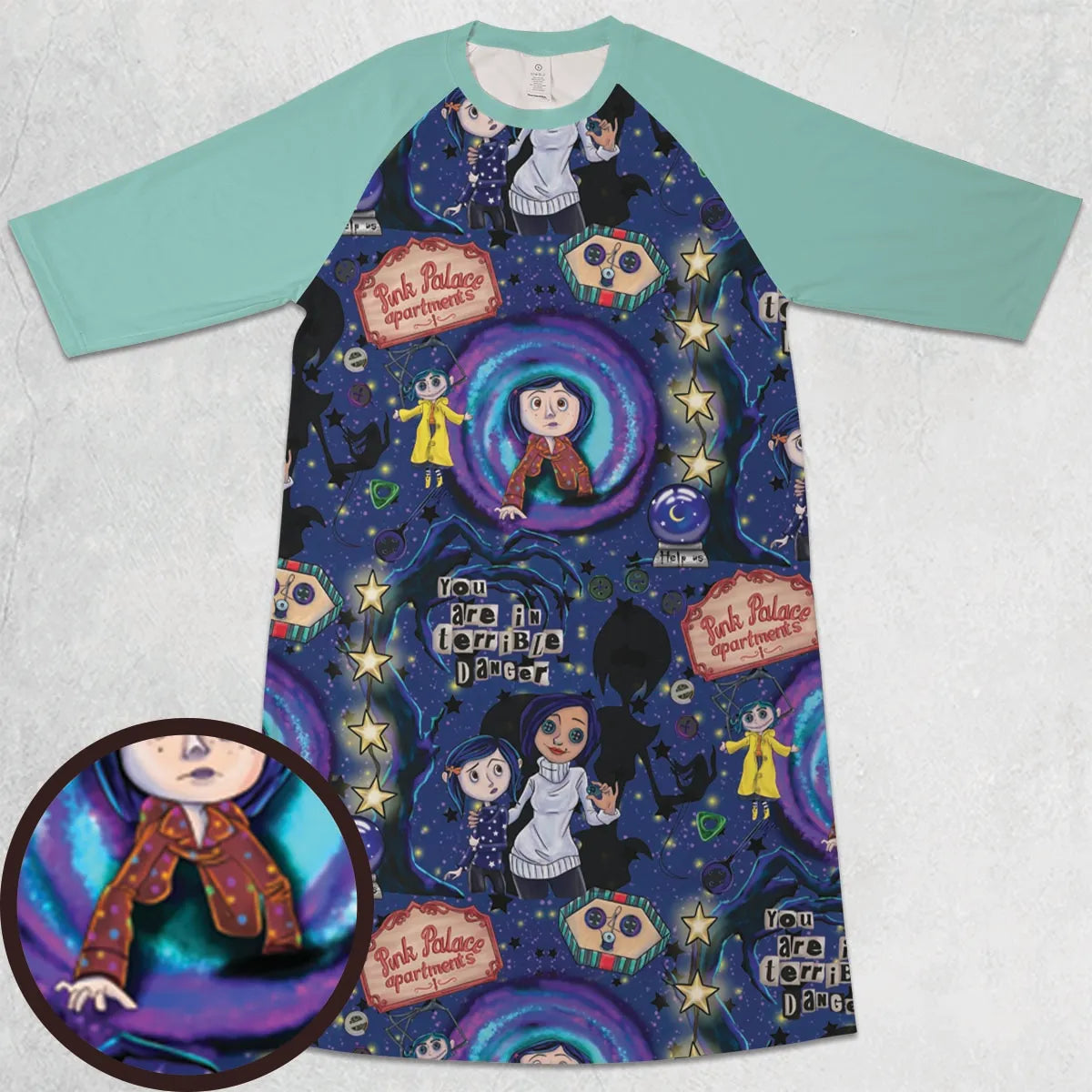 3/4 Sleeve Raglan Dress - WYPDCXXM