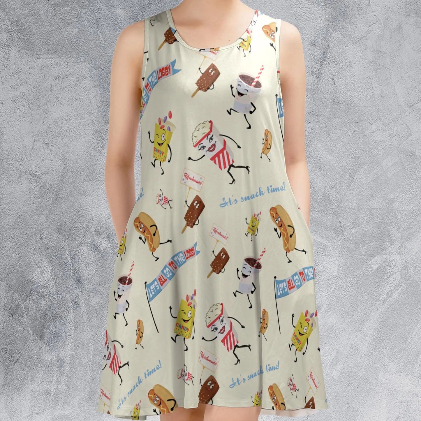 Casual Sleeveless Dress - KZC8SBQM