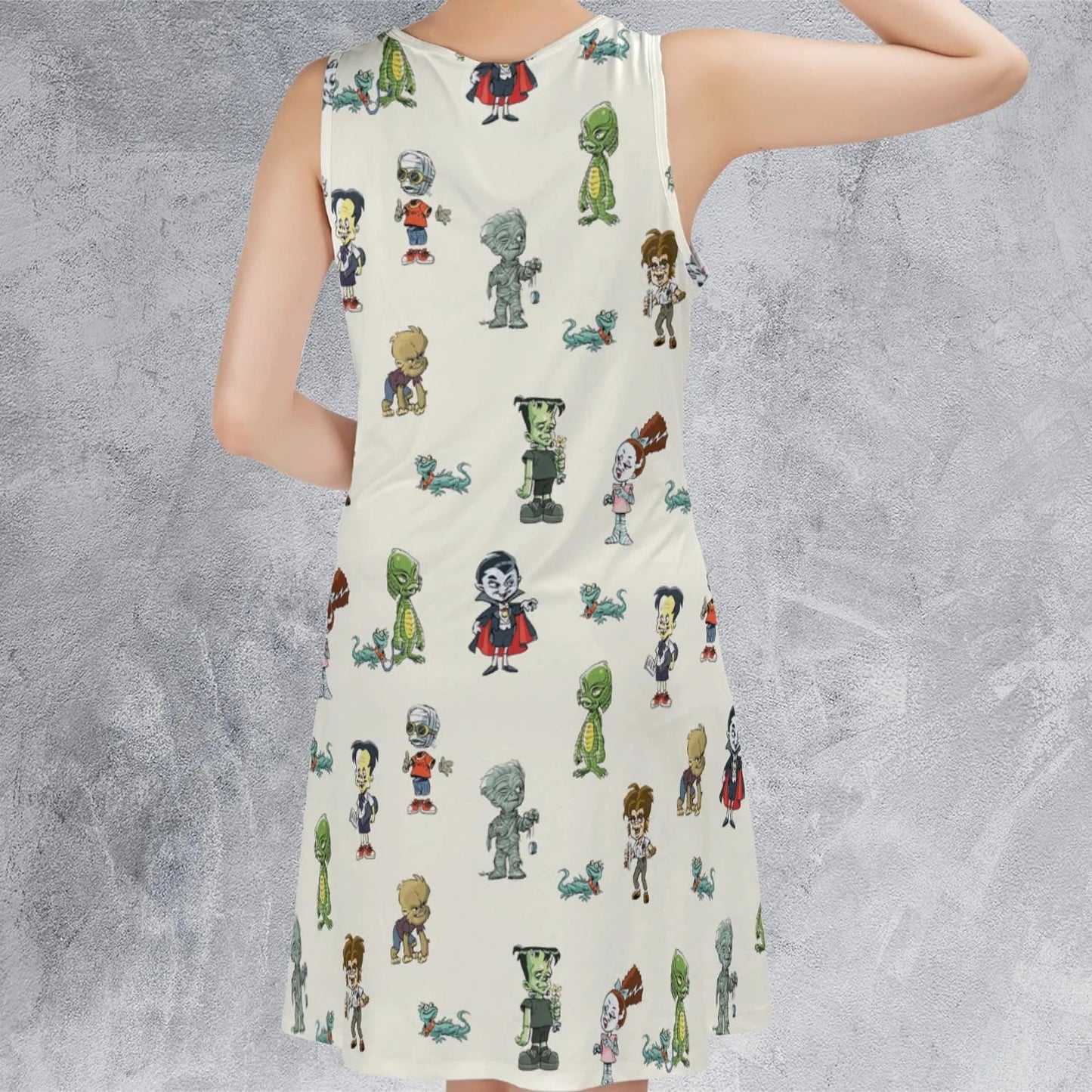 Casual Sleeveless Dress - 3STL2GAH
