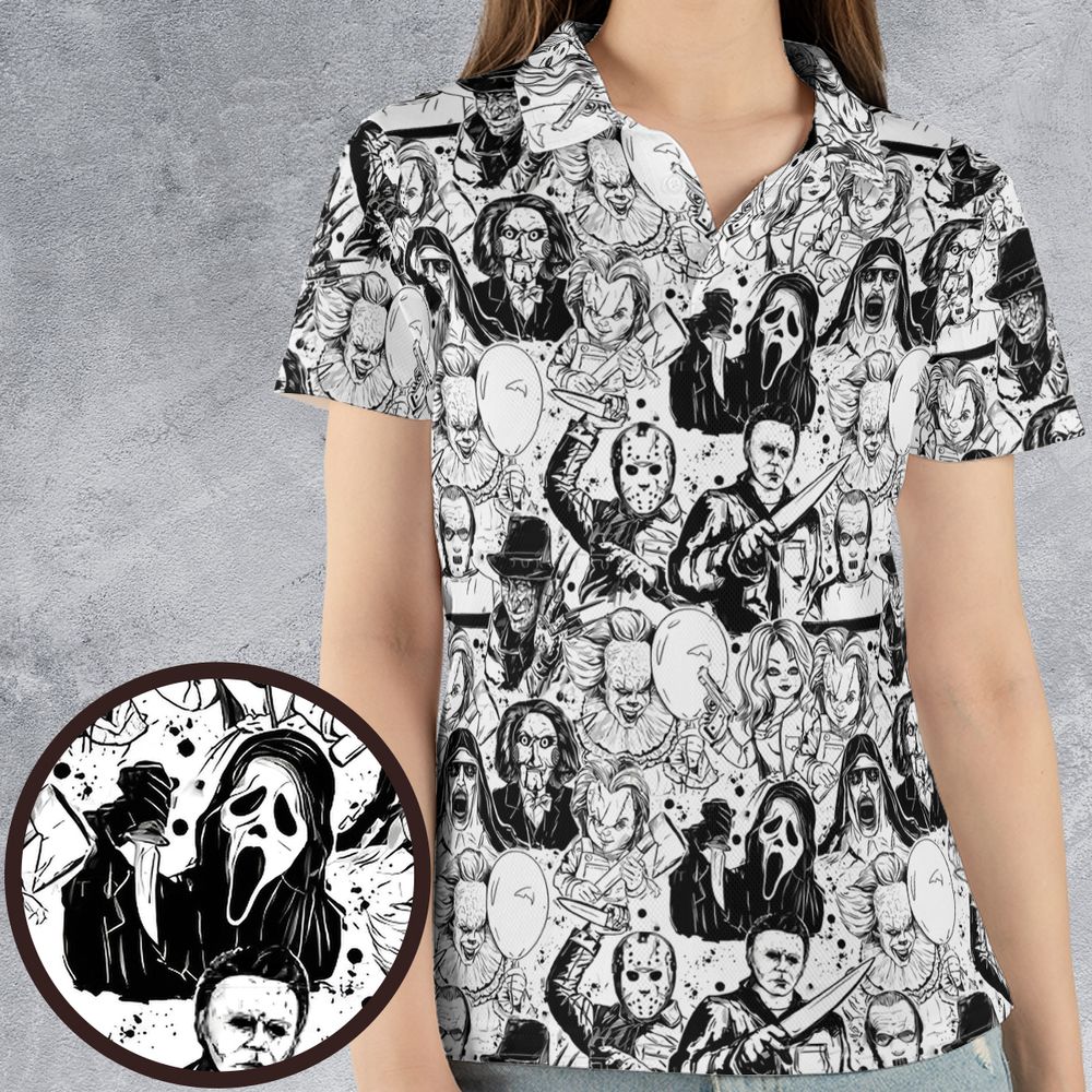 AOP Men/Women Polo Shirt - B2DETD98 -  - 4