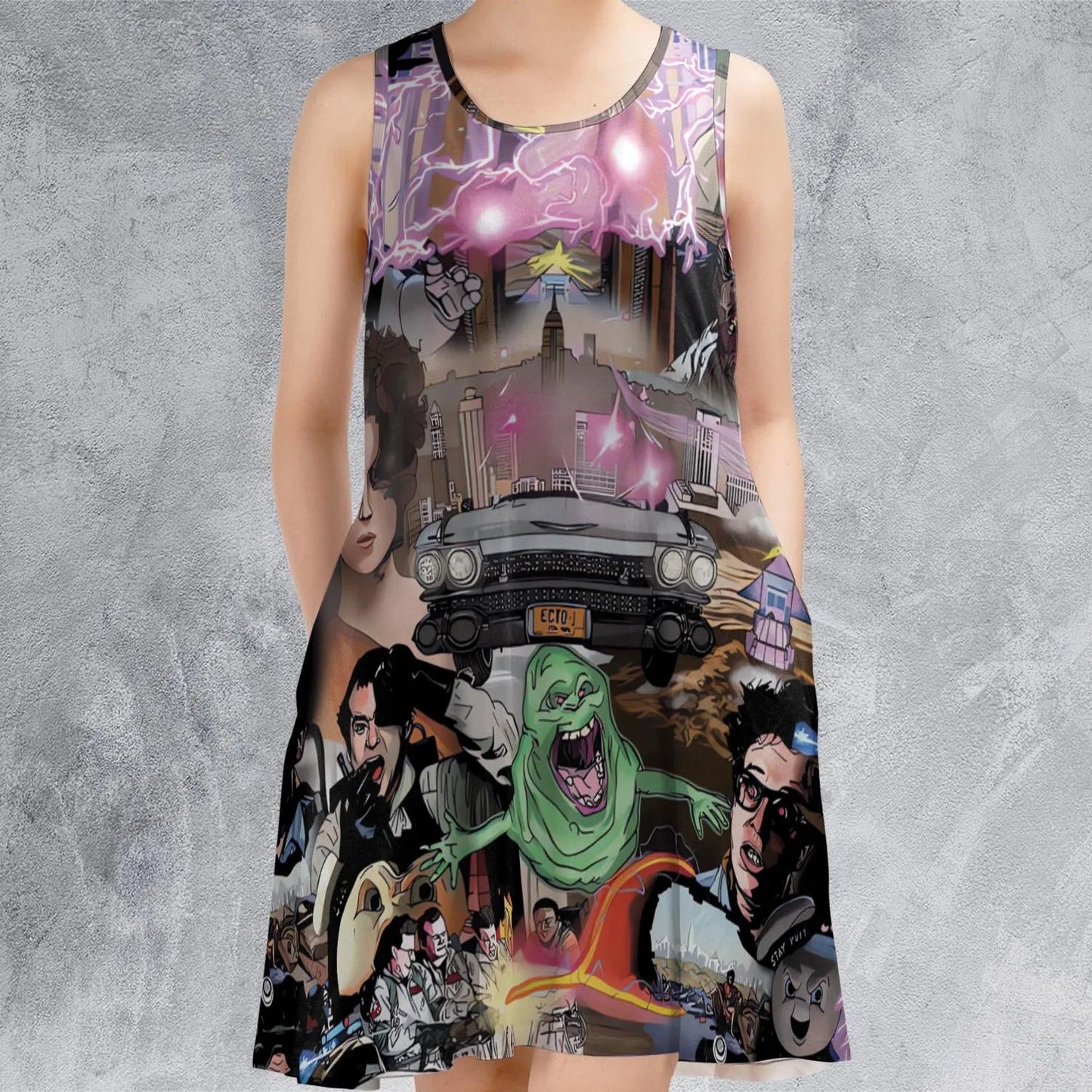 Casual Sleeveless Dress - EBZ9XXMH