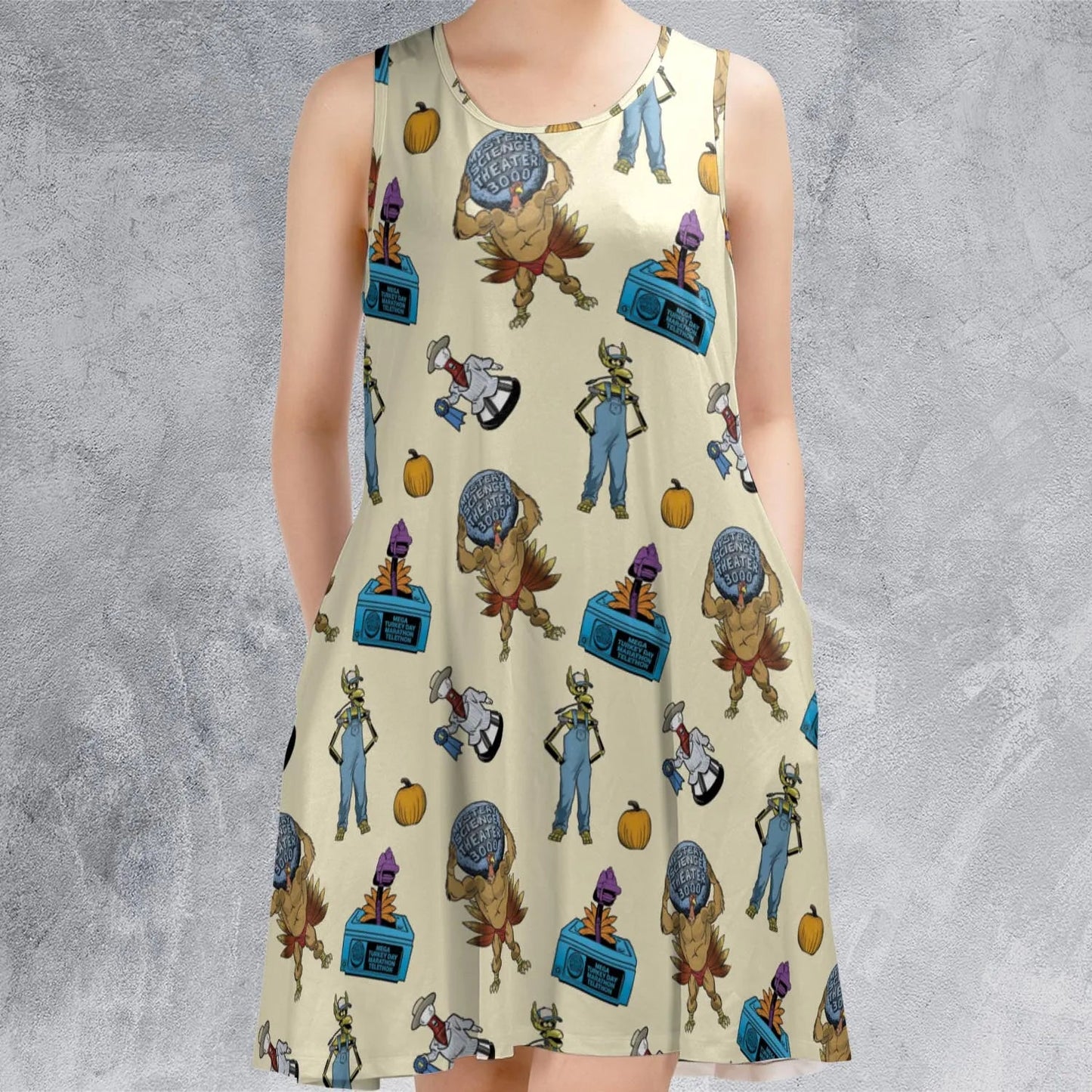 Casual Sleeveless Dress - 6EMMAYZ9