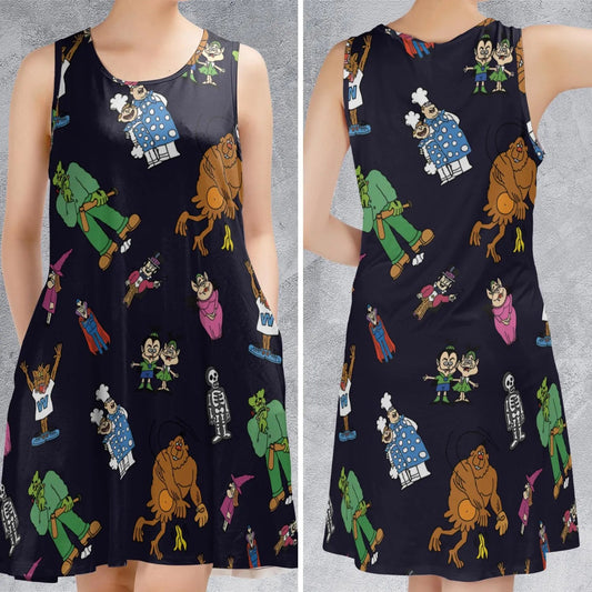 Casual Sleeveless Dress - 619AGGJE