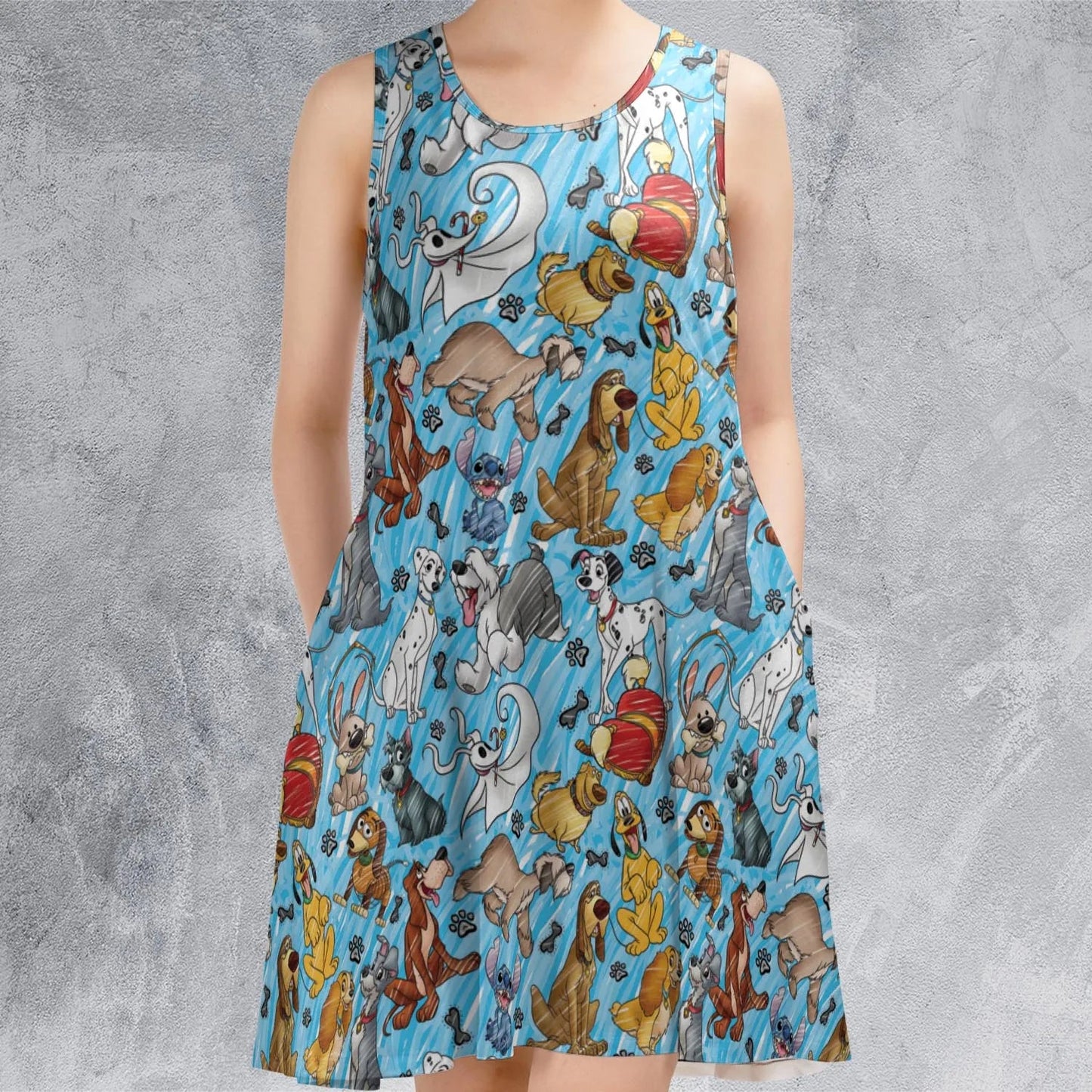 Casual Sleeveless Dress - NS7DZ6LQ