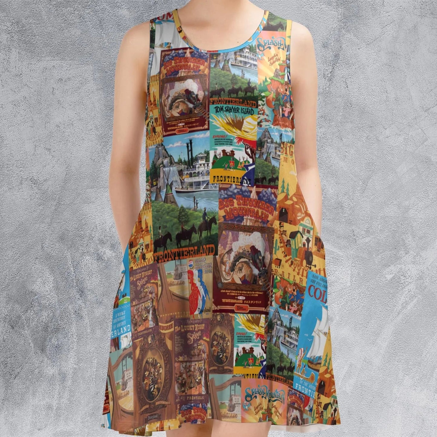 Casual Sleeveless Dress - 2XD7W3HR