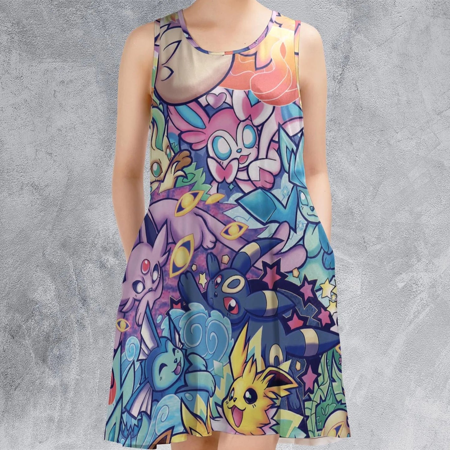 Casual Sleeveless Dress - Y96HD6MP