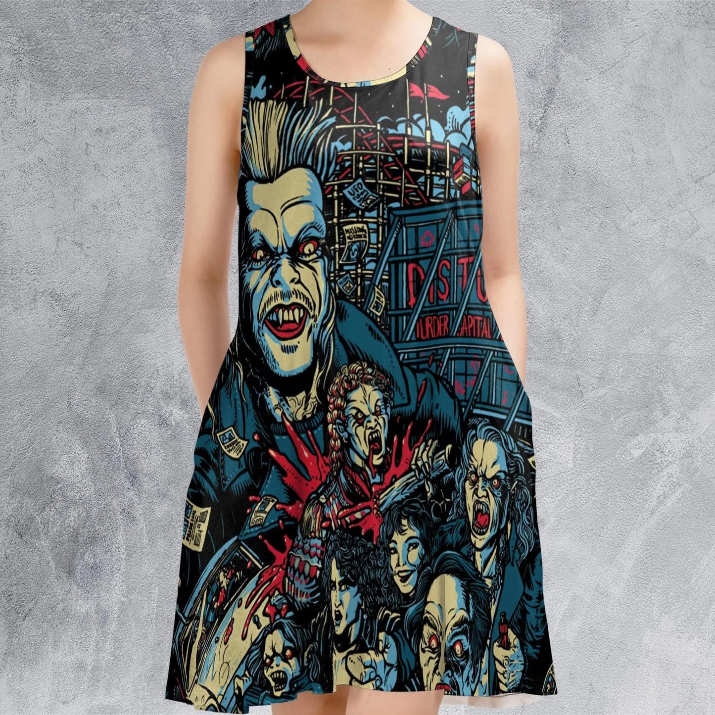 Casual Sleeveless Dress - VC6TRWL1