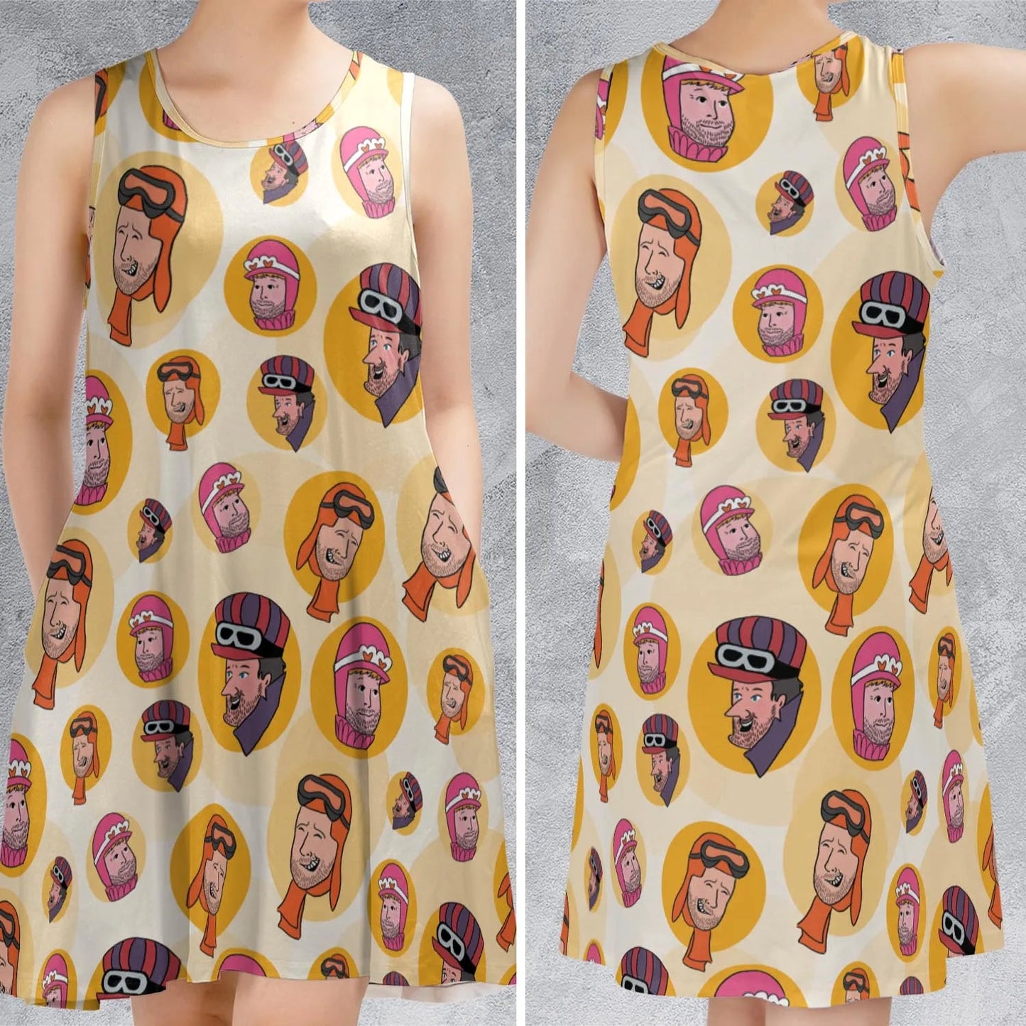 Casual Sleeveless Dress - VSBDNZLN