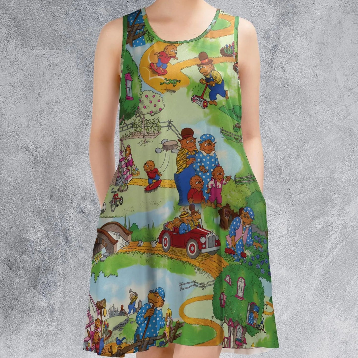 Casual Sleeveless Dress - GEG86YEH