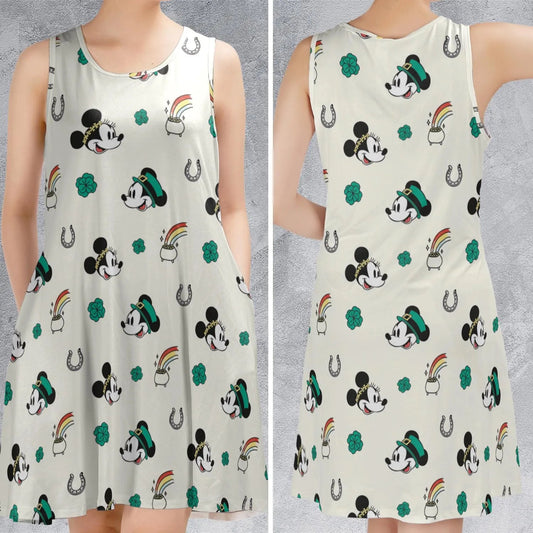 Casual Sleeveless Dress - 2C4LRDCF